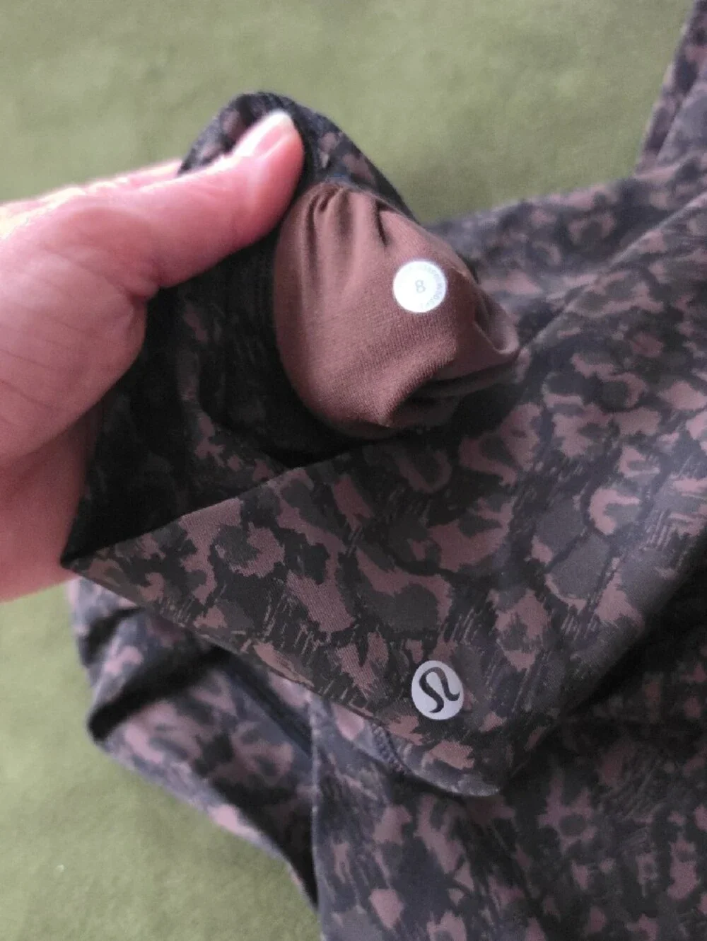 lululemon athletica Purple & Black Printed Leggings